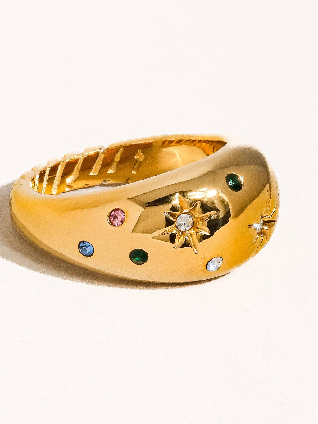 Jewel Box Cluster Dome Ring