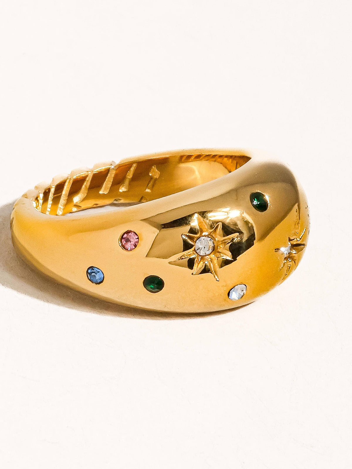 Jewel Box Cluster Dome Ring