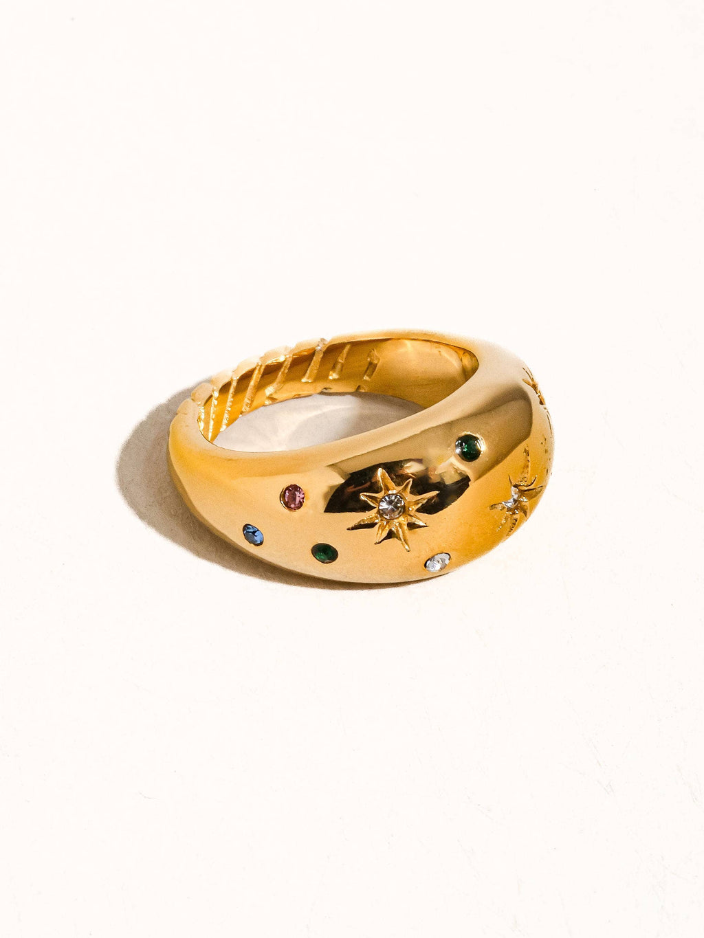 Jewel Box Cluster Dome Ring