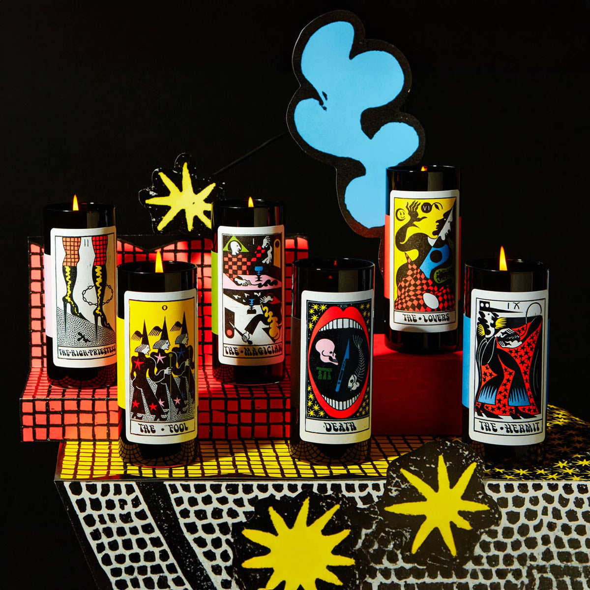 The Mystery Intuitive Tarot Candle (Intuition • Synchronicity)