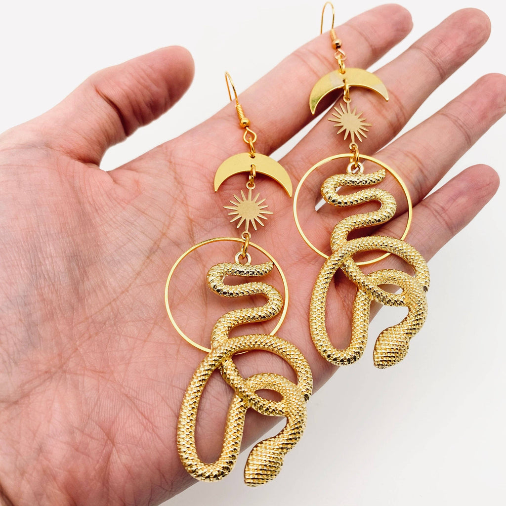 The Serpent’s Orbit Earrings