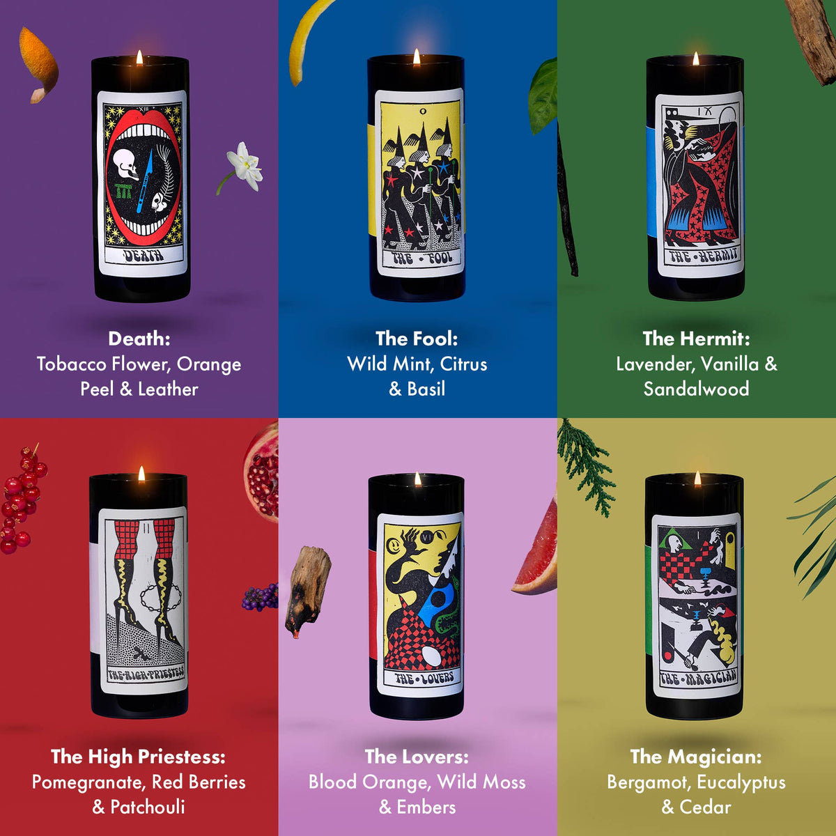 The Mystery Intuitive Tarot Candle (Intuition • Synchronicity)