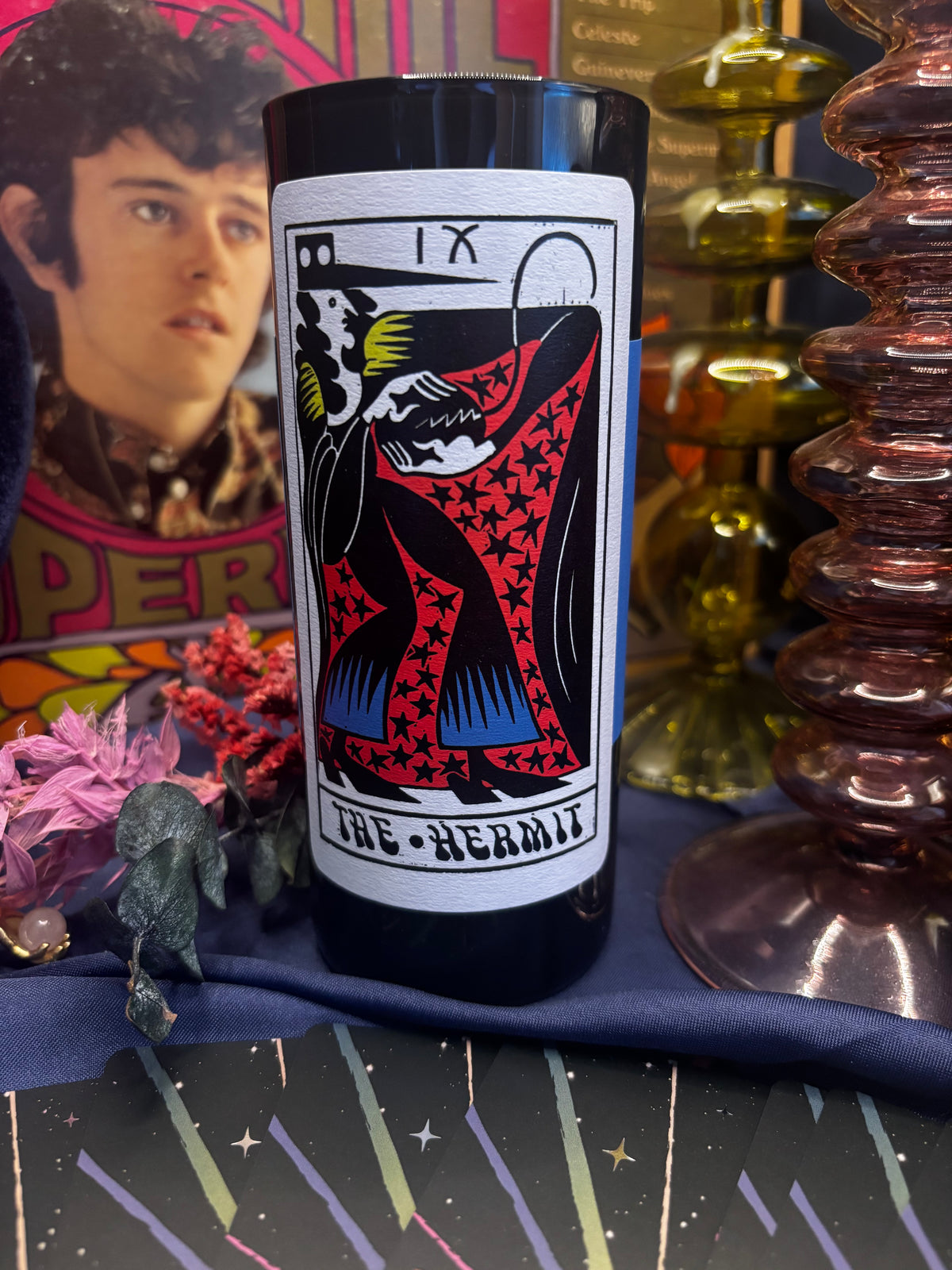 The Hermit Intuitive Tarot Candle (Reflection • Inner Wisdom)