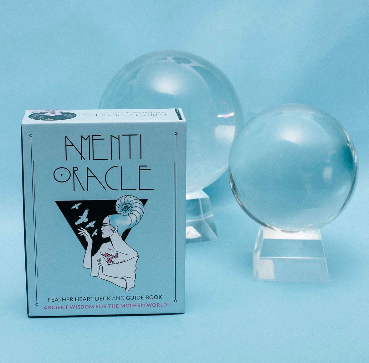 Amenti Oracle Feather Heart: 42 Card Deck and Guidebook