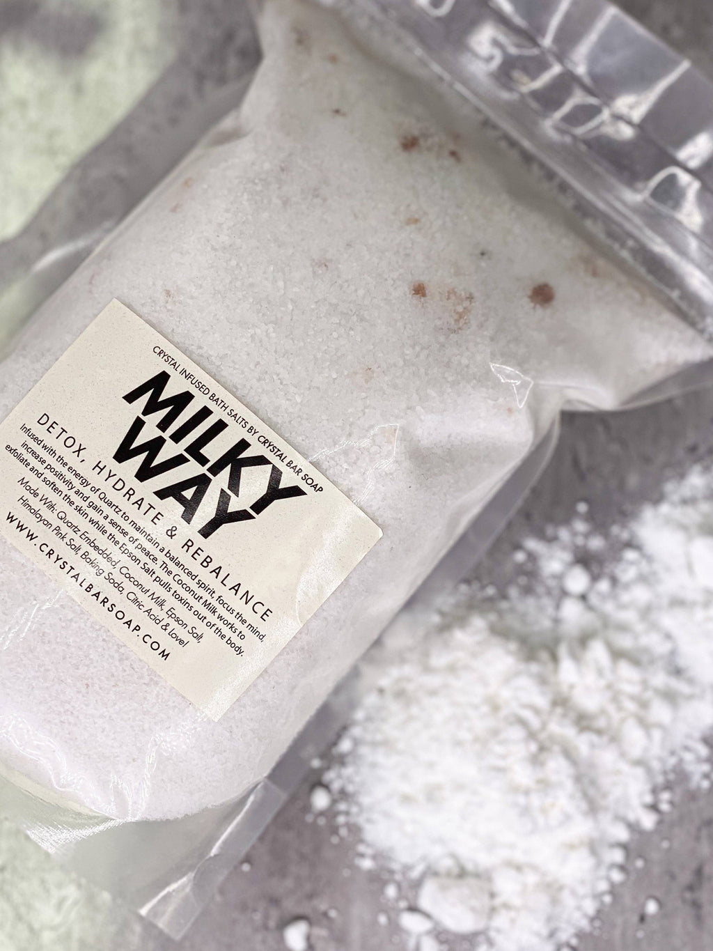 Milky Way Quartz-Infused Bath Salts